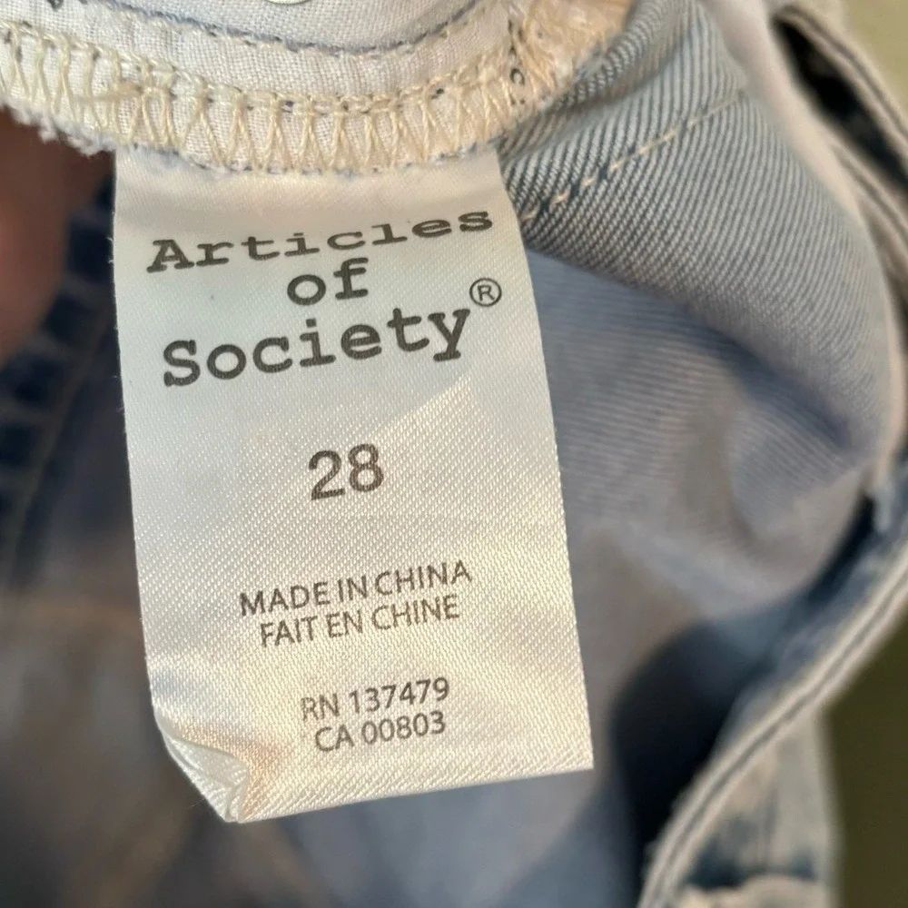NWT Articles of Society Acid Wash Suzy Skinny‎ Jean Size 28 - Picture 7 of 11